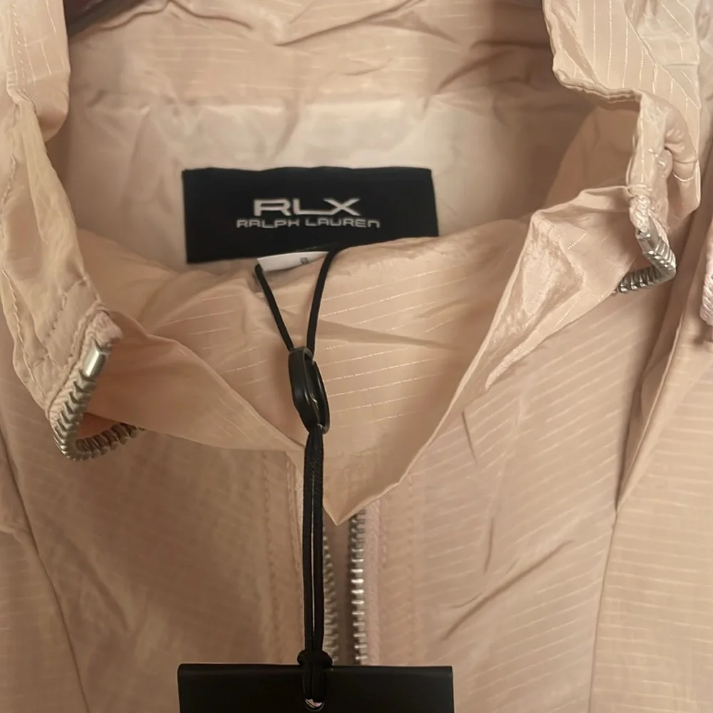 RLX Ralph Lauren Beige Women's Windbreaker Jacket Is NWT. Sz Small. - Picture 3 of 7